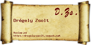 Drégely Zsolt névjegykártya
